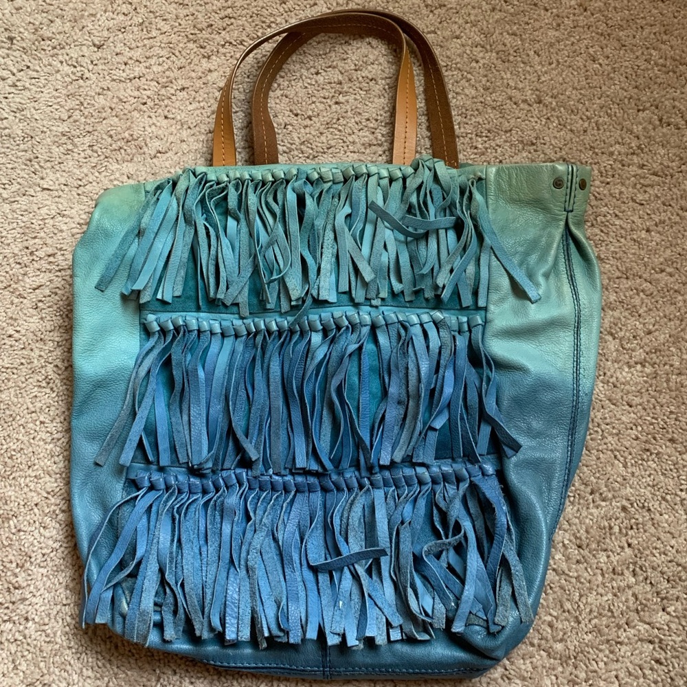 Blue Ombré Leather Lucky Brand Bag